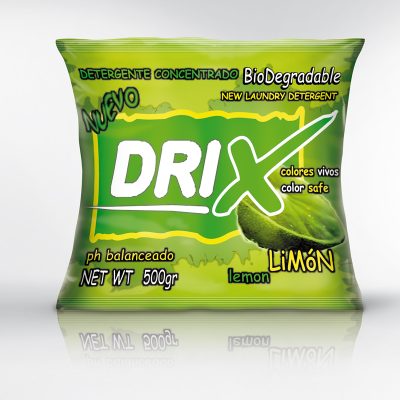 Detergente en polvo limon